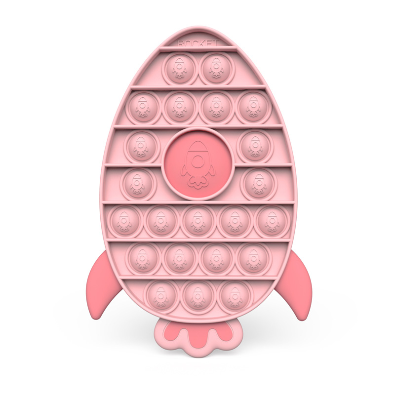 Rocket Pop It Fidget Toy Push Pop Bubble Sensory Fidget Toy Stress Relief for Kids & Adult
