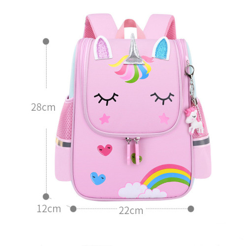 Kids Pink Rainbow Unicorn Kindergarten Schoolbag Backpack Bag