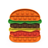 Hamburger French Fries Pop It Fidget Toy Push Pop Bubble Sensory Fidget Toy Stress Relief for Kids & Adult