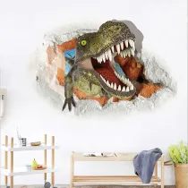 Home Decorative 3D Dinosaur Wallpaper Paste Bedroom Living Room Children's Room Decorative Painting