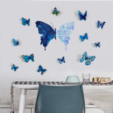 Home Decorative Sunflower Wall Paste 3D Color Three-Dimensional Butterfly Personality Creativity Sticker