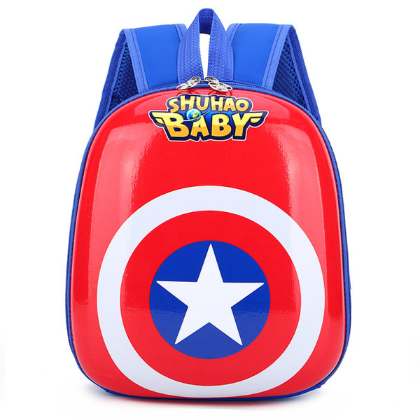 Toddler Kids Captain America Kindergarten Schoolbag Backpack Bag