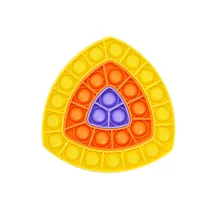 Ombre Triangular Ferrule Pop It Fidget Toy Push Pop Bubble Sensory Fidget Toy Stress Relief for Kids & Adult