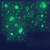Home Decorative Creative Luminous Night Light Star Moon Decorative Wallpaper For Children's Room