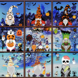 Home Decorative Happy Halloween Static Window Sticker