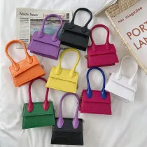Square Rhombic Pattern Portable Single Shoulder Bag