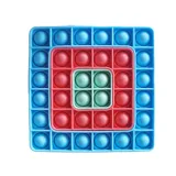 Ombre Square Ferrule Pop It Fidget Toy Push Pop Bubble Sensory Fidget Toy Stress Relief for Kids & Adult