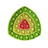 Ombre Triangular Ferrule Pop It Fidget Toy Push Pop Bubble Sensory Fidget Toy Stress Relief for Kids & Adult