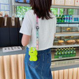 Cute Frog Silicone Wallet Shoulder Bag Coin Purse