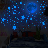 Home Decorative Creative Night Light Star Planet Decorative Wallpaper Bedroom Children's Room Blue Ray