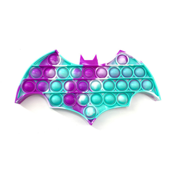 Happy Halloween Bat Pop It Fidget Toy Push Pop Bubble Sensory Fidget Toy Stress Relief for Kids
