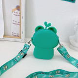 Smile Frog Silicone Wallet Shoulder Bag Coin Purse