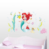 Home Decorative Mermaid Princess Wall Stickers Wallpaper Art Living Room Dormitory Bedroom Decoration