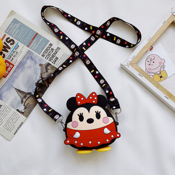 Disney Minnie Mini Silicone Bag Single Shoulder Bag Coin Purse
