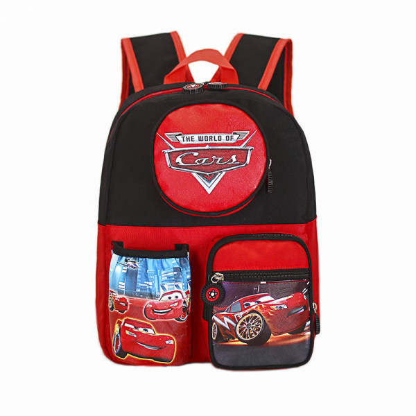 Toddler Kids Red Racing Cars Kindergarten Schoolbag Backpack Bag