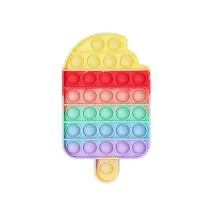 Rainbow Ice Cream Pop It Fidget Toy Push Pop Bubble Sensory Fidget Toy Stress Relief for Kids & Adult