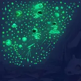 Home Decorative Creative Luminous Night Light Star Moon Decorative Wallpaper For Children's Room