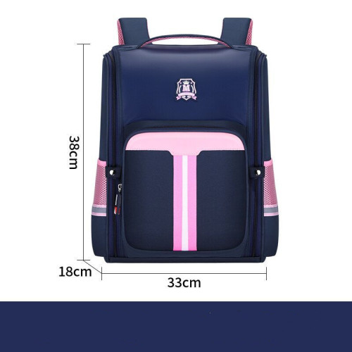Macthing Color Students Waterproof Schoolbag PU Leather Backpack Bag