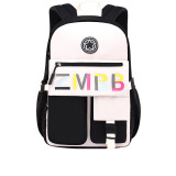 Pupils Backpack Letter Waterproof Cute School Bag