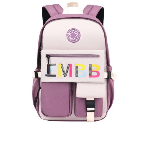 Pupils Backpack Letter Waterproof Cute School Bag