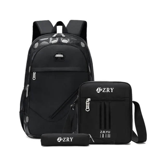 Elementary School Students Backpack Bag Waterproof Schoolbag 3 Sets