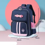 Macthing Color Students Waterproof Schoolbag Canvas Backpack Bag