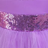 Girl Tutu Flowers Sequins Bowknot Trailing Gown Dresses