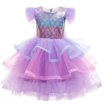 Girl Tutu Gauze Princess Mermaid Gown Dresses