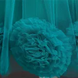Girl Tutu Flowers Sequins Bowknot Trailing Gown Dresses