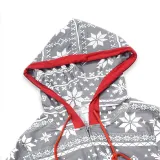 Toddler Kids Boys and Girls Christmas Sleepwear Prints Snow Onesie Jumpsuit Pajamas Set