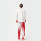 Christmas Family Matching Sleepwear Pajamas Sets Santa Tops And Red Stripes Pants