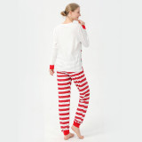 Christmas Family Matching Sleepwear Pajamas Sets Santa Tops And Red Stripes Pants