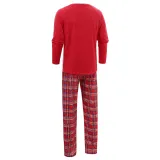 Toddler Kids Boys and Girls Christmas Pajamas Sets Red Santa Claus Top and Plaid Pant