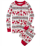 Toddler Kids Boys and Girls Christmas Pajamas Sets Red Deers Top and Snow Pants