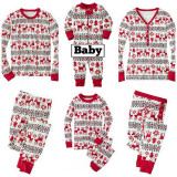 Toddler Kids Boys and Girls Christmas Pajamas Sets Red Deers Top and Snow Pants