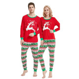 Toddler Kids Boys and Girls Christmas Pajamas Sets Red Deer Stars Top and Christmas Pattern Pants