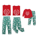 Toddler Kids Boys and Girls Christmas Pajamas Garland Top and Green Gift Box Pants Sets