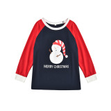 Toddler Kids Boys and Girls Christmas Pajamas Sets Christmas Snow Man Top and Stripes Pants