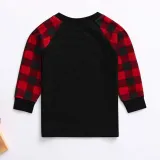 Toddler Kids Boys and Girls Christmas Pajamas Sets Plaids Trees Top and Red Plaid Pants