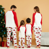 Toddler Kids Boys and Girls Christmas Pajamas Sets White Merry Christmas Top and Prints Deer Pants