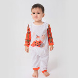 Toddler Kids Boys and Girls Christmas Pajamas Sets Prints Pumpkin Ghost Prints and Plaid Pants