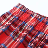 Toddler Kids Boys and Girls Christmas Pajamas Sets Red Deers Top and Plaid Pant