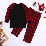 Toddler Kids Boys and Girls Christmas Pajamas Sets Plaids Trees Top and Red Plaid Pants