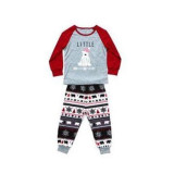 Toddler Kids Boys and Girls Christmas Pajamas Sets Red Deers Top and Gray Beers snowflake Pants