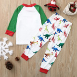Baby Toddler Kids Boys and Girls Christmas Pajamas Sets Hohoho Slogan Sleepwear Sets