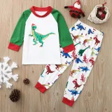 Baby Toddler Kids Boys and Girls Christmas Pajamas Sets Hohoho Slogan Sleepwear Sets