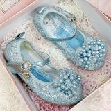 Toddler Girl Crystal Pearls Beads Sequins Princess Aisha Dress Shoes
