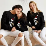 Christmas Matching Family Slogan Hohoho Christmas Hat Family Sweatshirt Tops