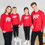 Christmas Matching Family Bear Letters Family Sweatshirt Tops