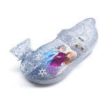 Toddler Girls Frozen Bowknot Waterproof Non-slip Jelly Shoes